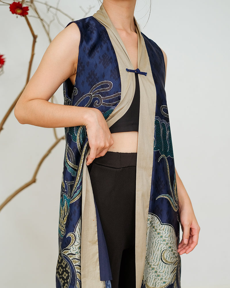 Lawu Long Vest - Blue