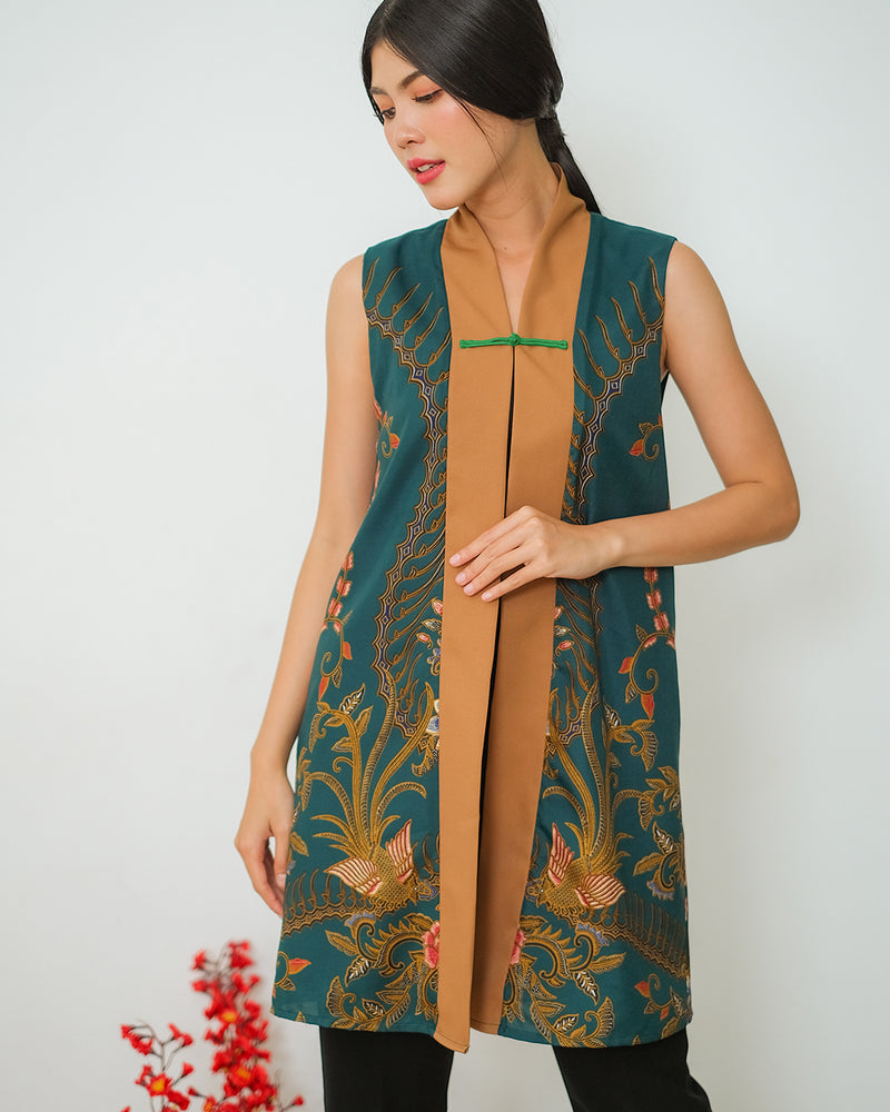 Lawu Long Vest - Green