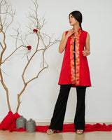 Lawu Long Vest - Red