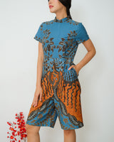 Poniki Cheongsam Jumpsuit - Light Blue