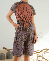 Poniki Cheongsam Jumpsuit - Purple