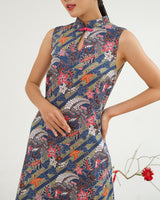 Liangpran Cheongsam Dress - Blue