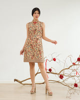 Liangpran Cheongsam Dress - Nude