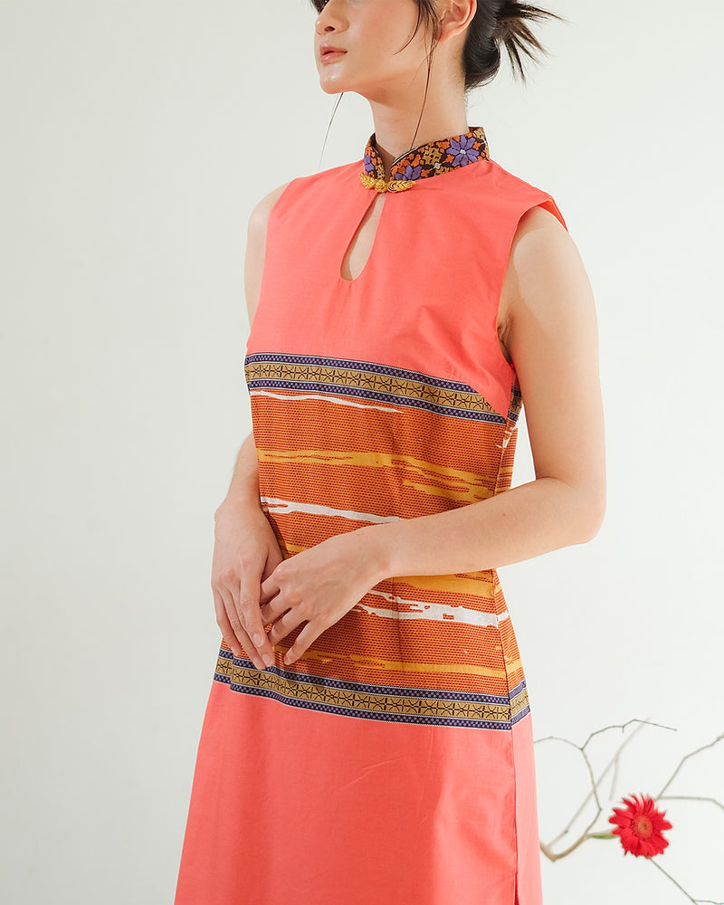 Liangpran Cheongsam Dress - Peach