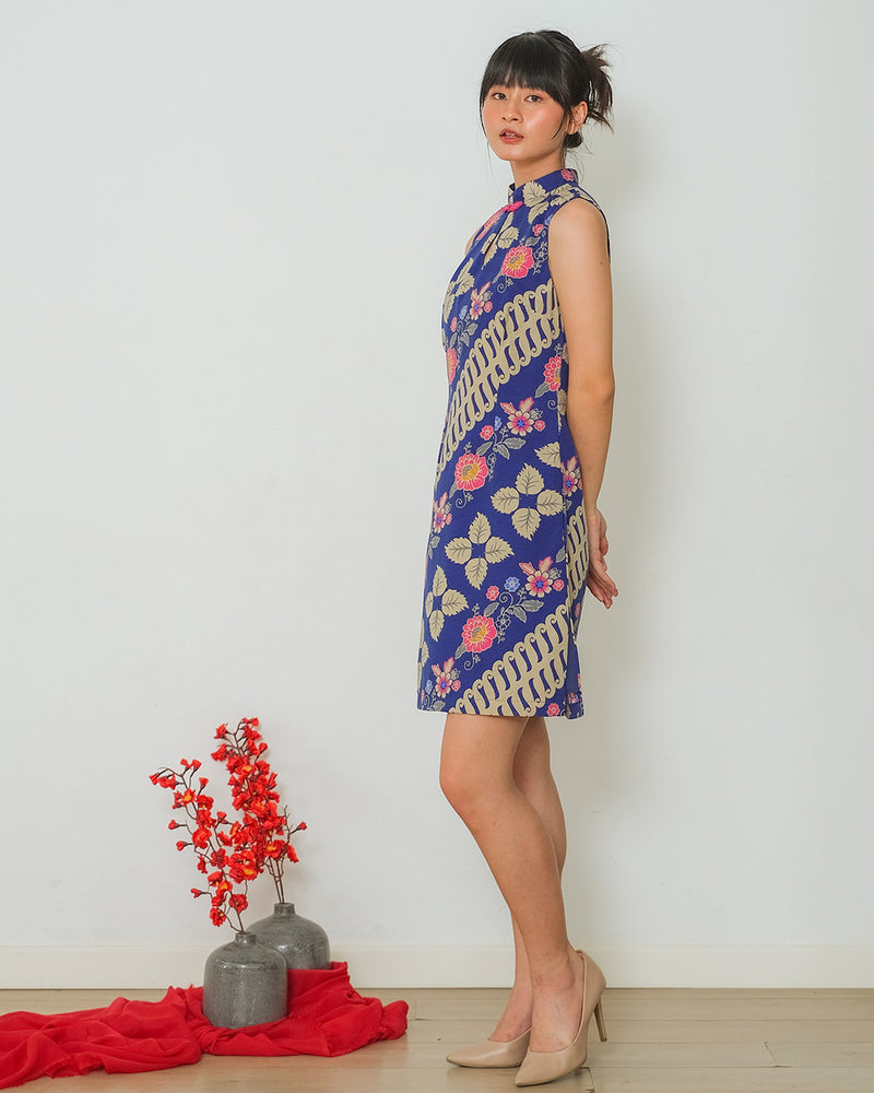 Liangpran Cheongsam Dress - Midnight Blue